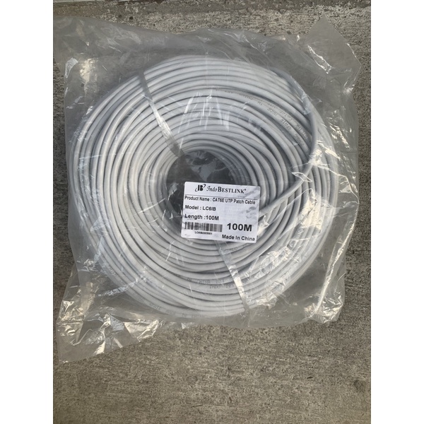 KABEL LAN CAT6 100 METER BESTLINK / KABEL UTP RJ45 CAT6 100M INDOR BEST QUALITY