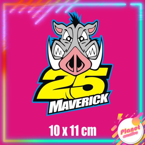 

Stiker Moto GP Vinales Pig Babi (Cutting Sticker) 10 x 11 cm