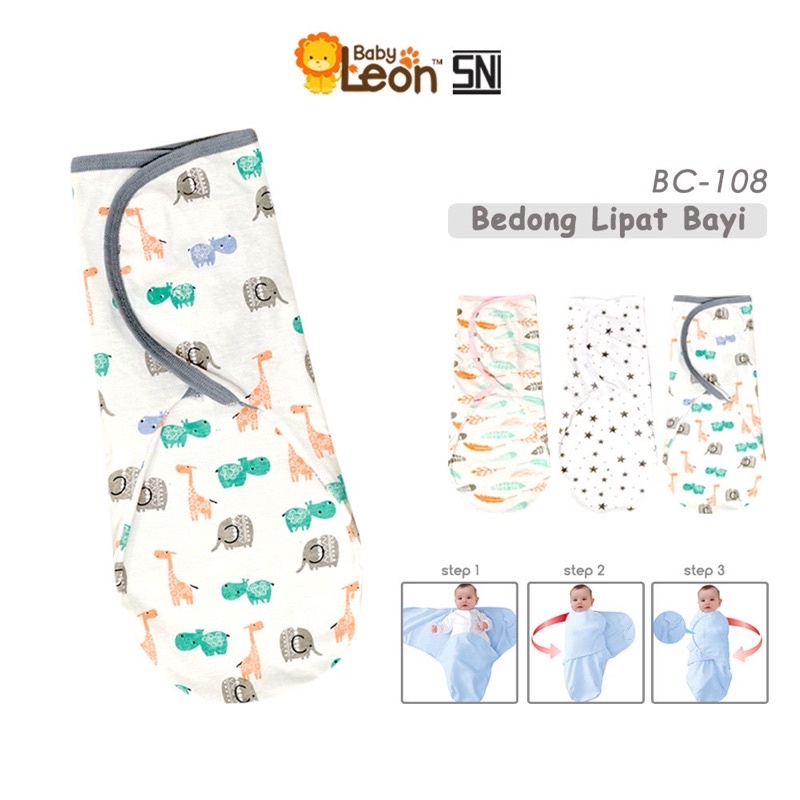 Bedong Bayi Instan Bedong Lipat Selimut Baby Newborn Praktis Traveling Blanket Baby