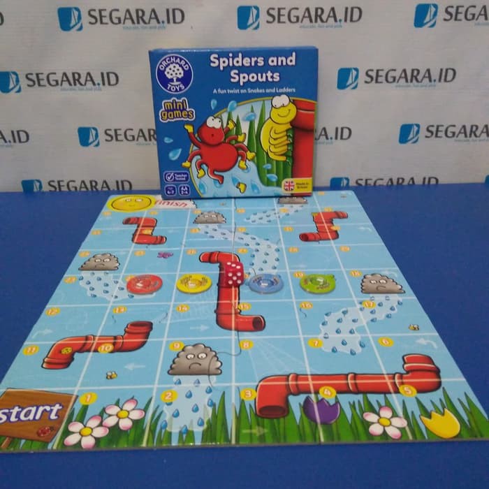 Board Game - Spiders and Spouts Mini Game by Orchard Toys