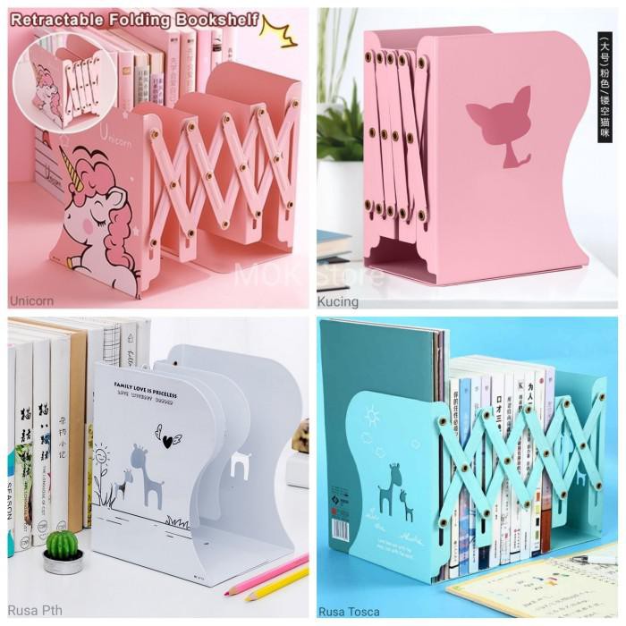 

Sandaran Buku Book End | Book Holder | Pembatas Buku - Jerapah Pink
