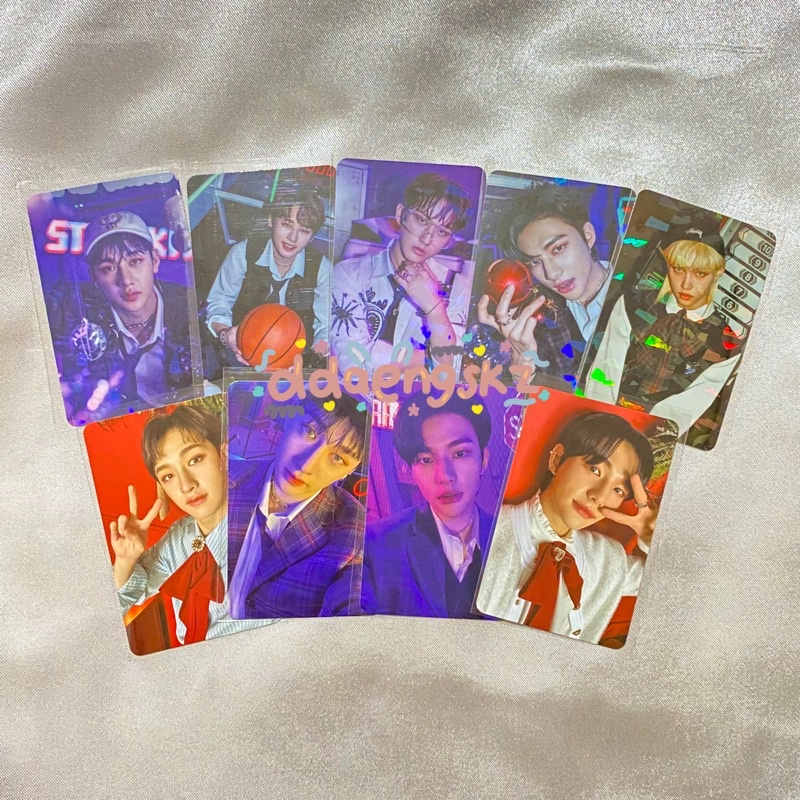 stray kids christmas evel photocard pc glitter [bangchan lee know changbin hyunjin han felix seungmi