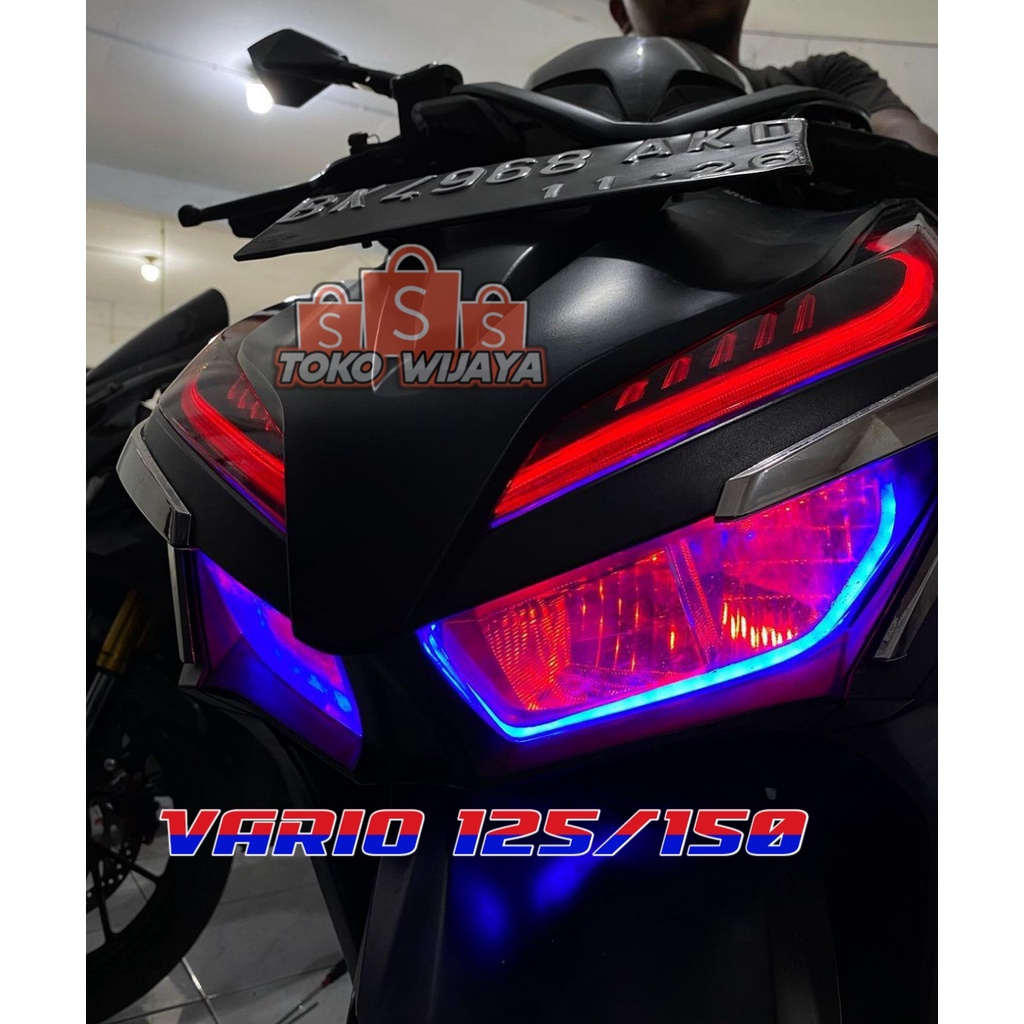 SEPAKET XTRA LAMPU LED ALIS  ALL VARIO GRATIS DEMON EYES BERKUALITAS BAGUS FREE STICKER DAN KARDUS