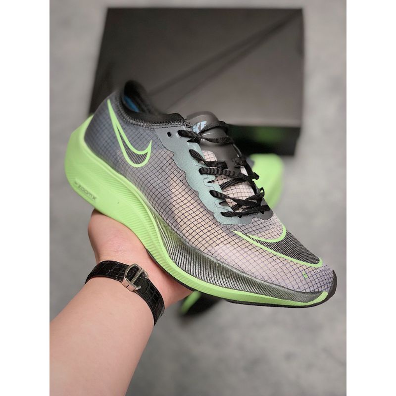 Sepatu Running Nike Zoom X Vaporfly Next % Black Green Premium BNIB / Sepatu Olahraga Lari Unisex Pr