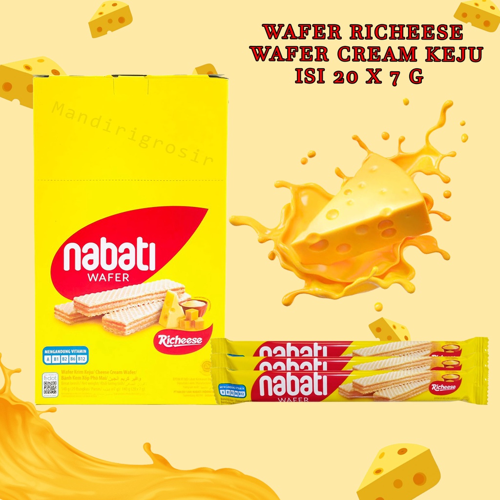 Nabati * Wafer Keju * Recheese * 7g x 20pcs