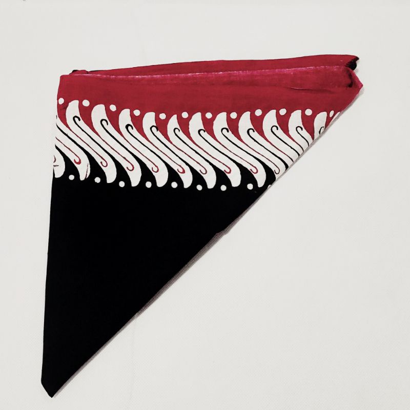 Udeng segitiga banyuwangi/warna/merah/putih/hitam