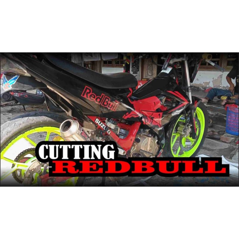 sticker cutting redbull satria f