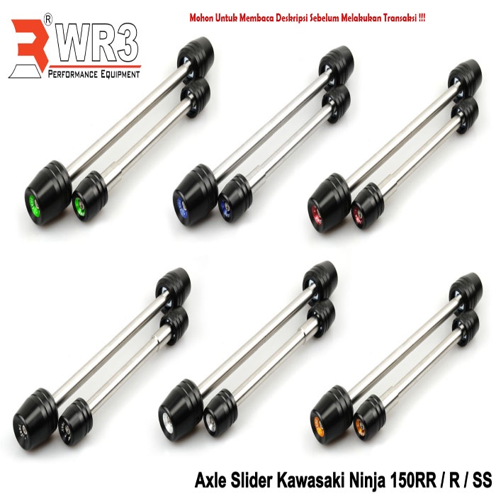 Axle Slider As Roda WR3 Kawasaki Ninja 150 RR / Ninja 150R / Ninja 150 SS