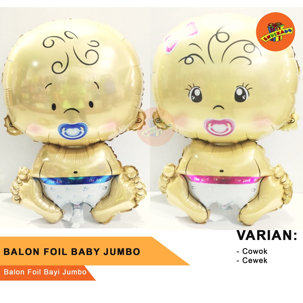 BALON FOIL BABY JUMBO- Balon Foil Bayi Jumbo