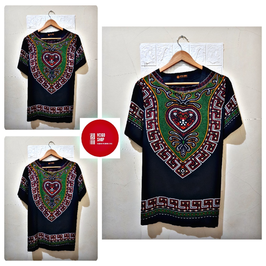 Terbaru Baju Dashiki Hitam Pria dan Wanita (Unisex)