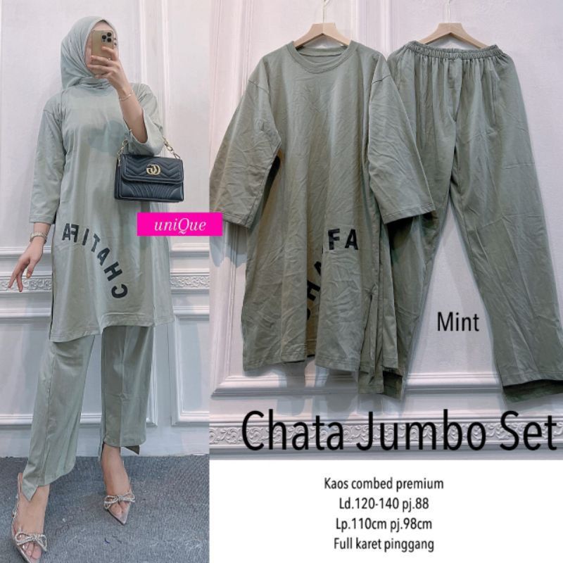 CHATA JUMBO SET | SETELAN FULL COMBED PREMIUM TERMURAH