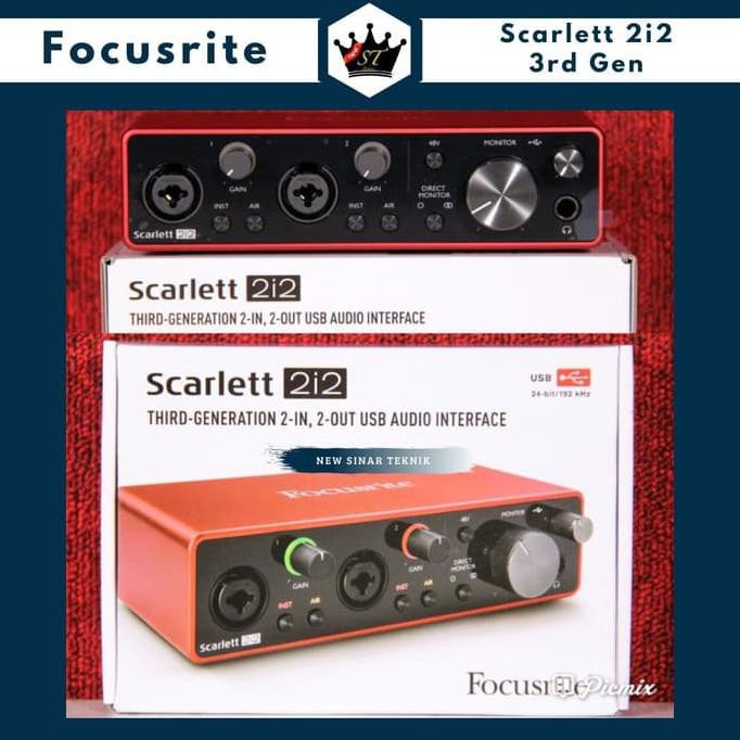 Внешняя звуковая карта focusrite scarlett 2i2