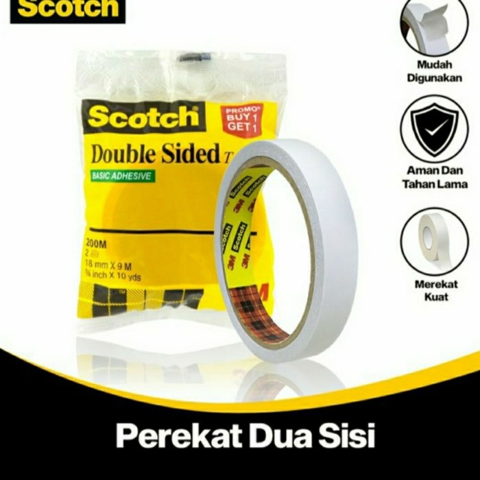 

Promo Bulan Ini 3M Scotch Double Tape Serbaguna 18Mmx9M 200M Terbatas