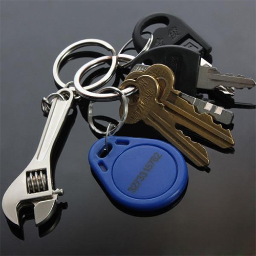 Creative Tool Wrench Spanner Key Chain Ring Keyring Adjustable Metal Keychain