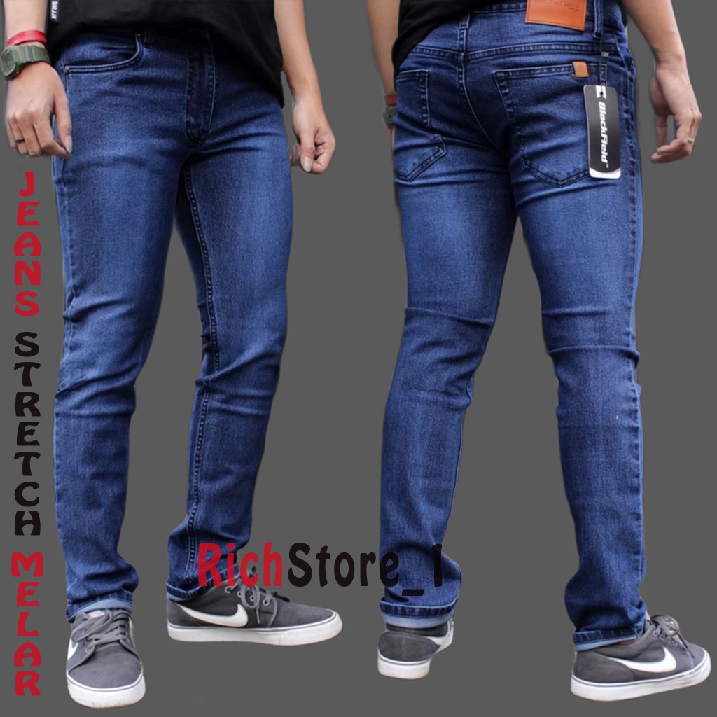 CELANA JEANS PRIA UKURAN JUMBO/BIG SIZE MELAR JEANS SLIMFIT 27 sampai 42