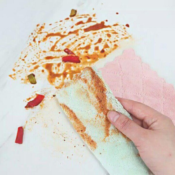 Kain Lap Microfiber Serbaguna Dapur Meja Piring Anti Minyak / Lap Serap Air TS-96