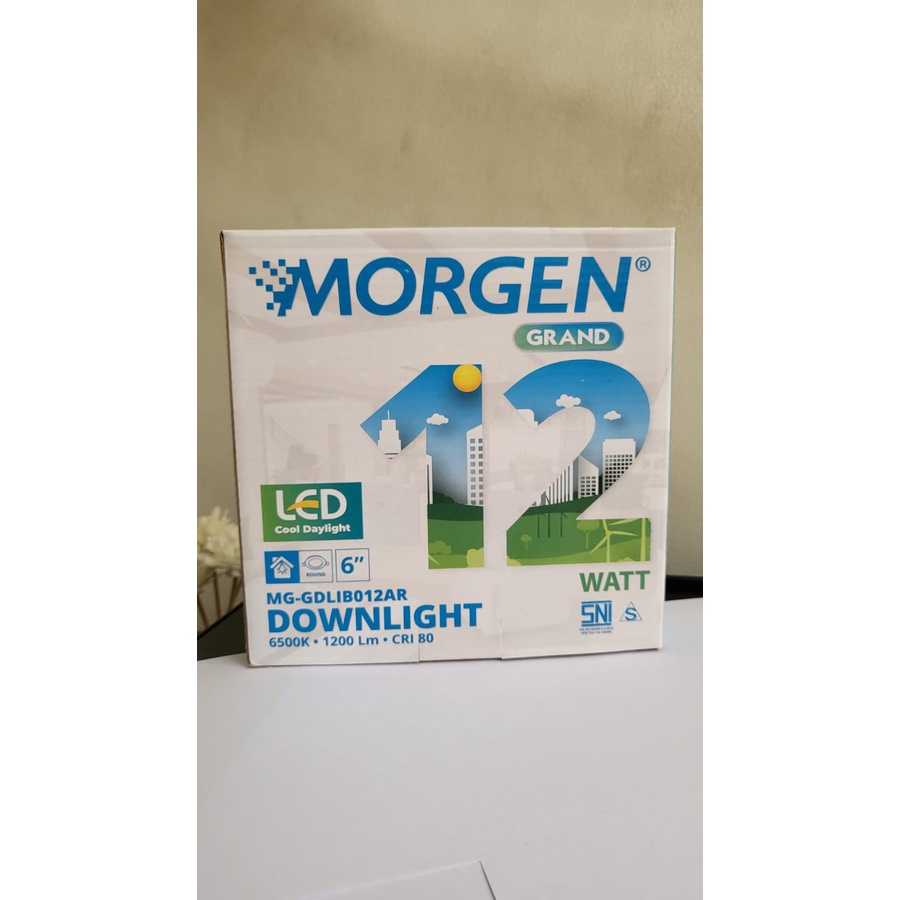 Lampu Downlight MORGEN MG-GDLIB012AR 6&quot; 12W 12Watt