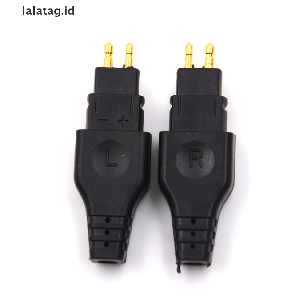 1 Pasang Konektor Plug Mini HD650 HD600 HD565 HD580 Lapis Emas Warna Hitam