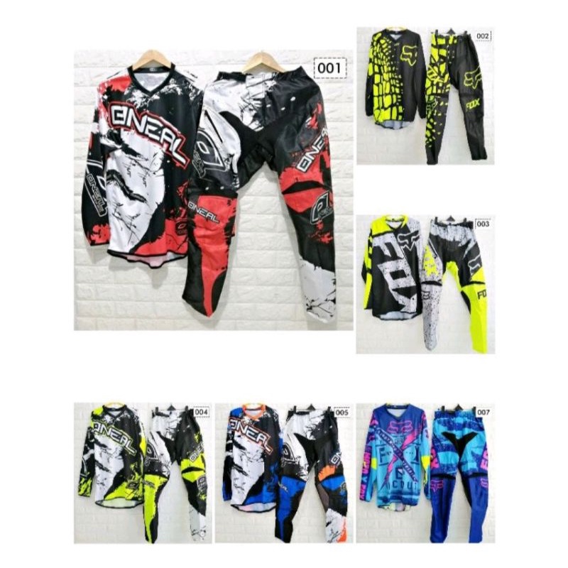 Jersy Jerset gearset motor trail cross adventure full printing berkulitas