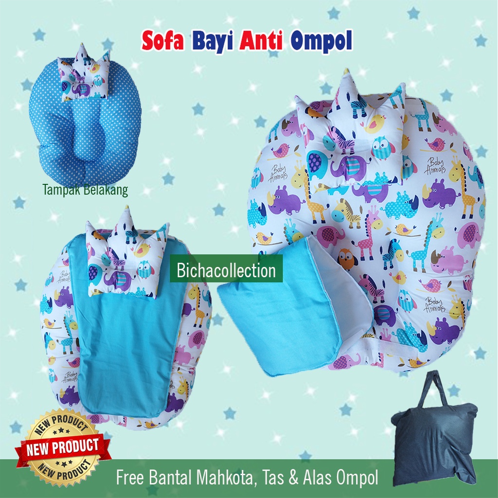 Sofa bayi Anti Ompol Alas anti Ompol Sofa baby Free Bantal peyang dan Tas