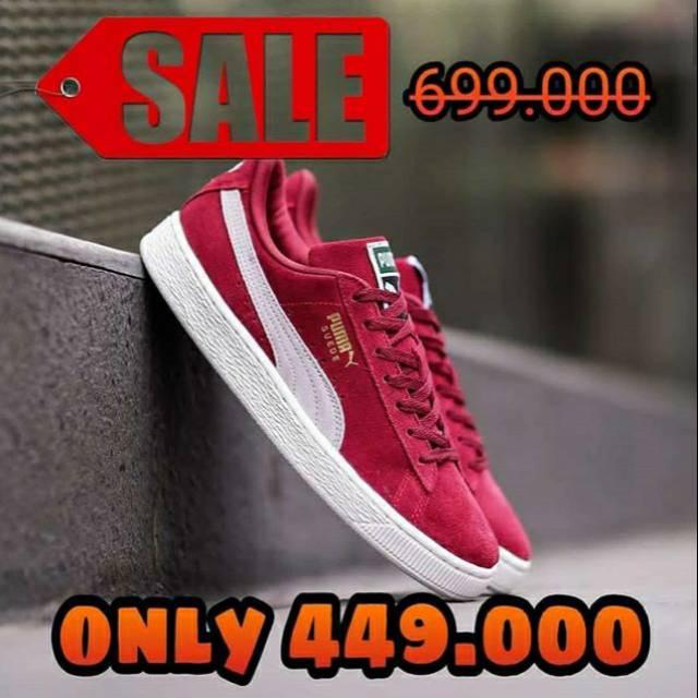 SEPATU PUMA SUEDE MAROON