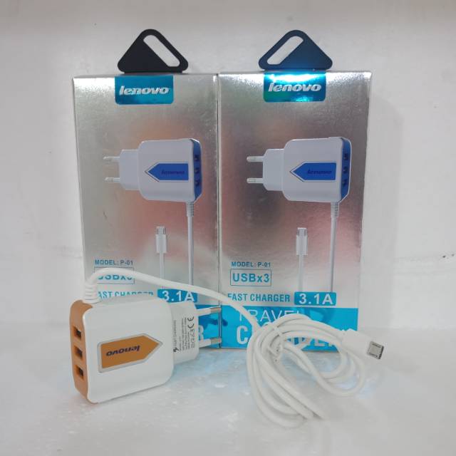 Casan Lenovo 3Usb 3.1A Charger Lenovo 3Usb 3.1A Android