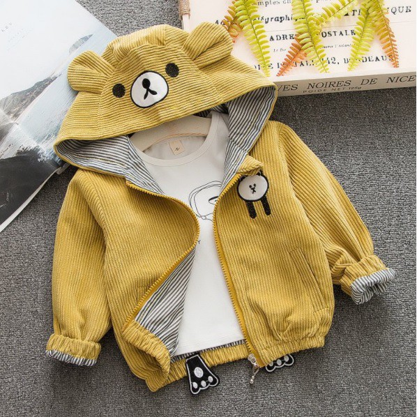 Jaket bayi / anak  motif beruang