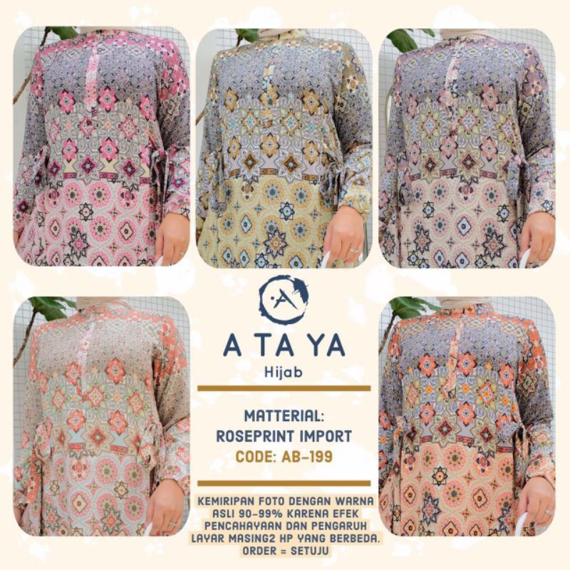 Dress By Ataya Hijab Kode AB-199