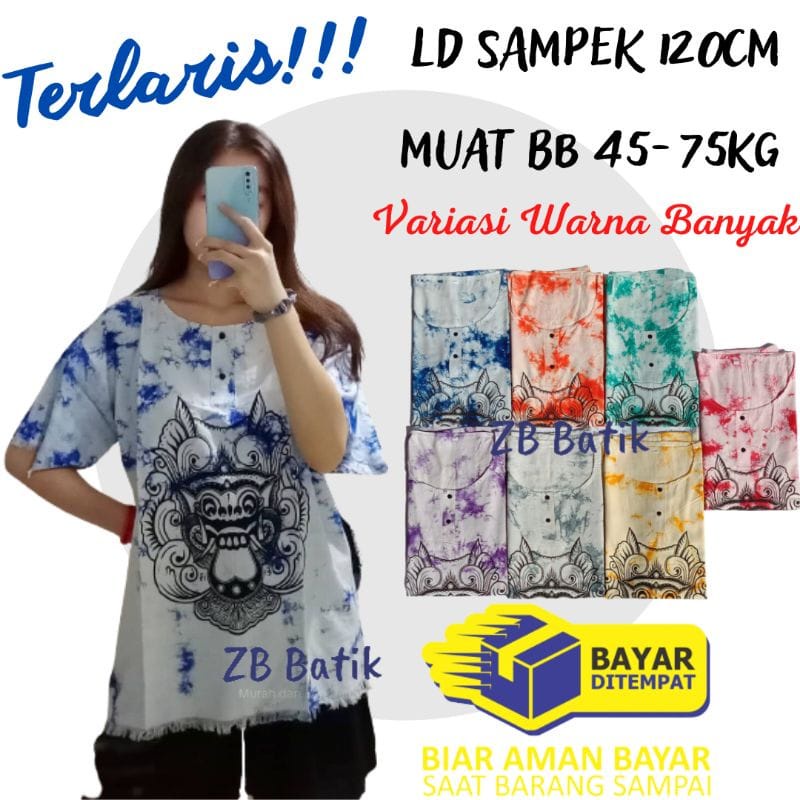 KAOS BARONG YANTREN TIEDIE BEST SELLER BAJU PANTAI KHAS BALI