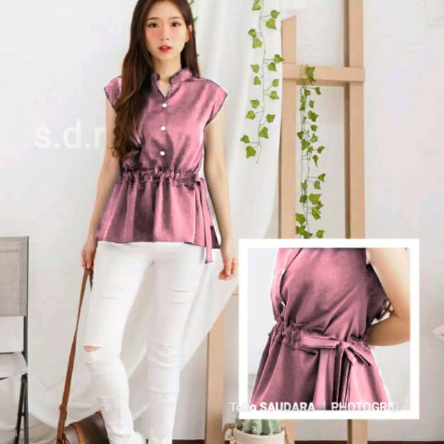 Blouse kancing 3 serut samping