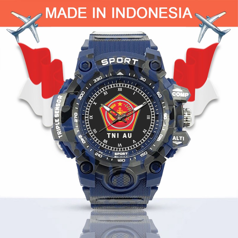 (SPECIAL EDITION) JAM TANGAN LOGO MABES TNI WATER RESISTANT NO.10