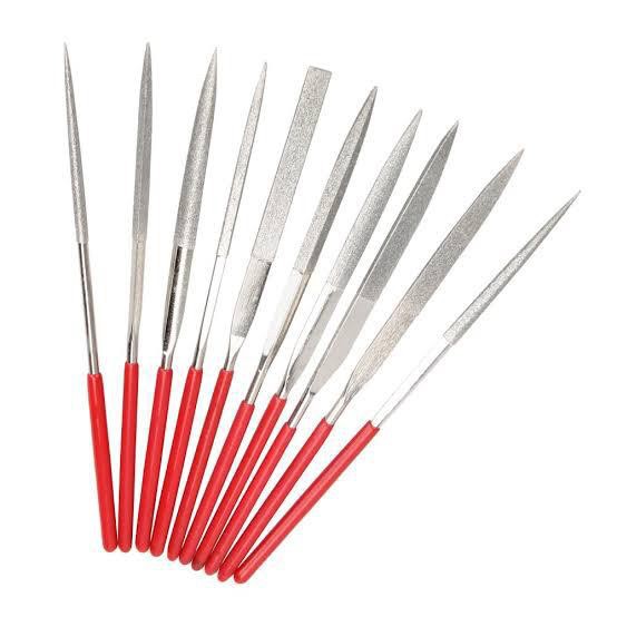Kikir Diamond Set 10 Pcs / Needle Flle 140x3mm