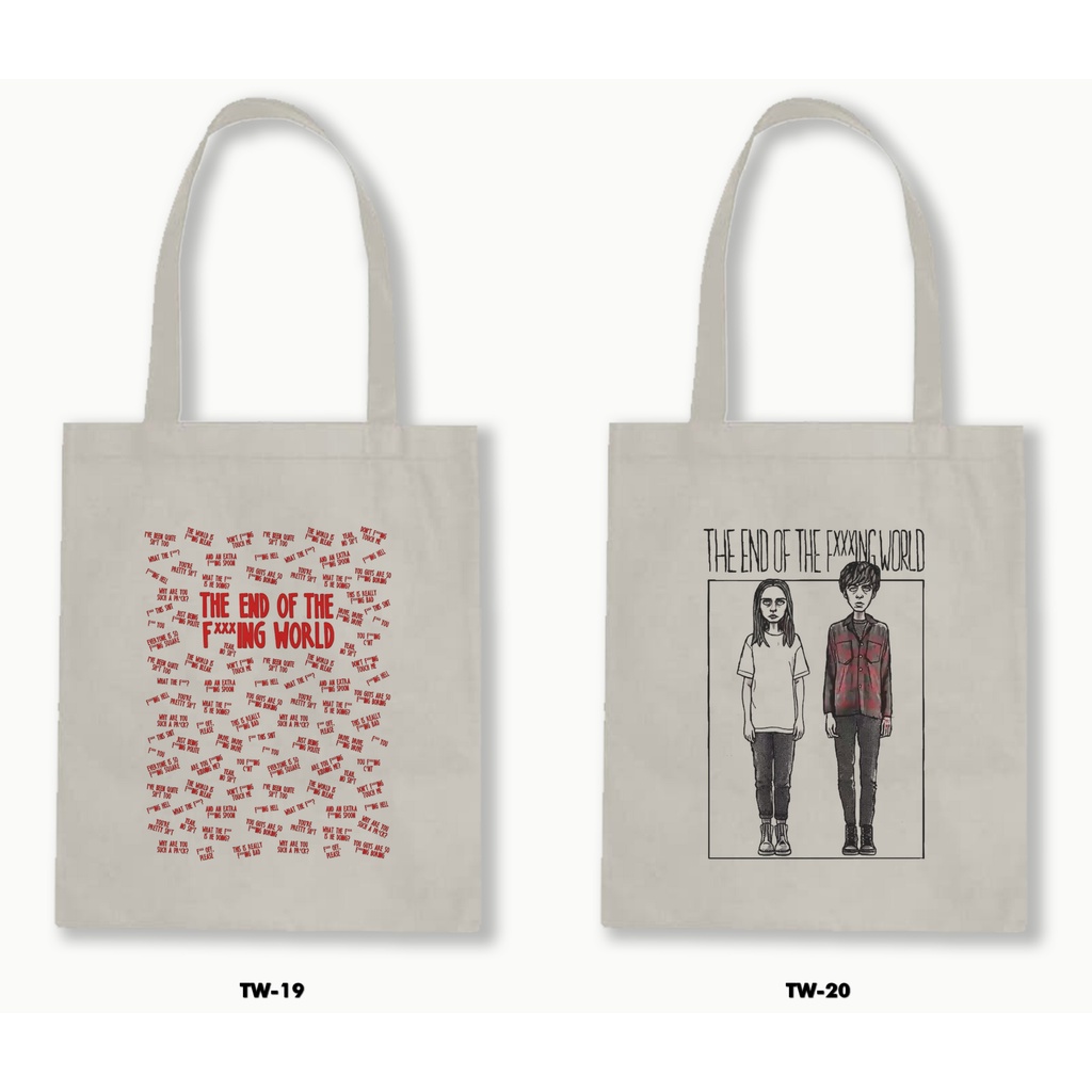 TOTE BAG BLACU - THE END OF THE F***ING WORLD 1