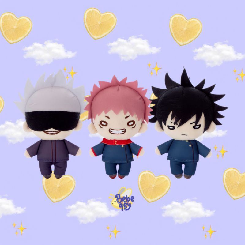 [OFFICIAL MERCH] Jujutsu Kaisen Nitotan Nui Plush Mascot Doll Boneka Anime - Gojo Satoru (Free Gojo 