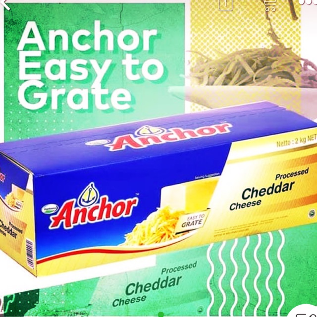 

Keju Cheddar anchor 2kg