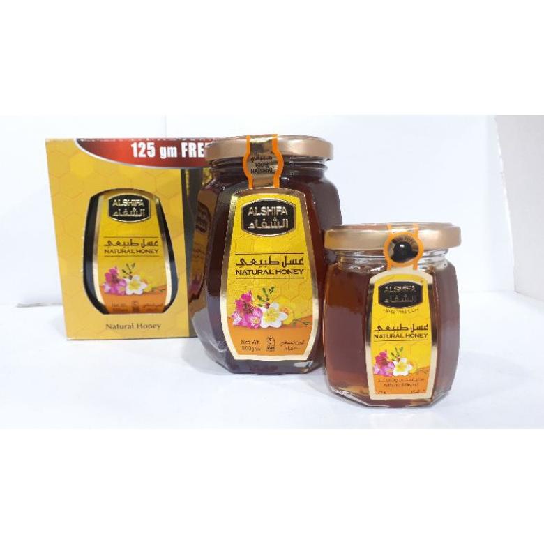 

Madu Al Shifa / Alshifa 500gr Natural Honey Bonus Free 125 gr Original