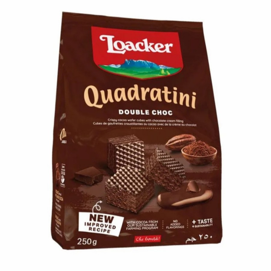 

Loacker Quadratini Double Choc 250gr | Wafer Loacker 250g