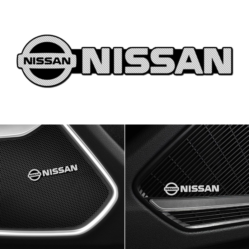 4pcs Stiker 3D Aluminum Untuk Dekorasi Mobil Nissan Qashqai J11 J10 Juke X Trail T32 T31 T30 Terrano 2 Kicks Versa