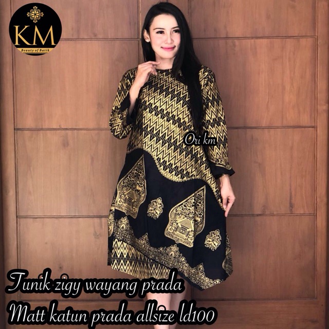 TUNIK batik zigy wayang Prada dewasa