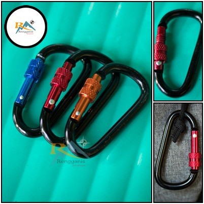 Carabiner Ulir 765 Dhaulagiri Gantungan Outdoor Aksesoris Multifungsi