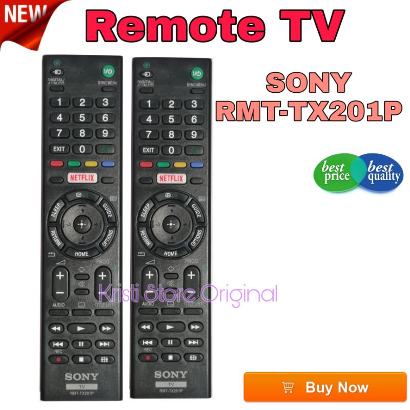 Remote Sony TV Bravia Smart TV Seri RMT TX201P