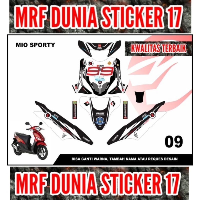 Sticker decal Mio sporty Full Body Striping Motor Mio Sporty Sticker  Mio Sporty Decal Sticker Mio S