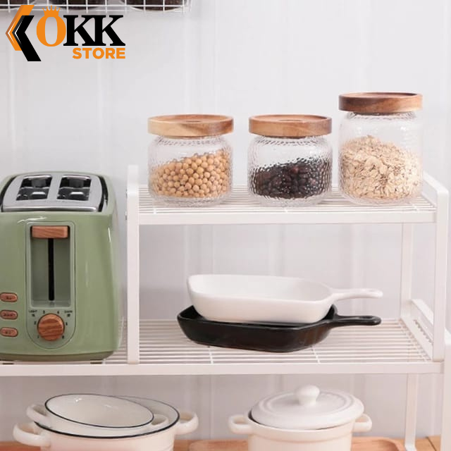 【KF】Rak Bumbu Style Modern 1 Tingkat Rak Dapur Serbaguna Tempat Penyimpanan Bumbu Besi Rak Dapur Susun Tanpa Rakit