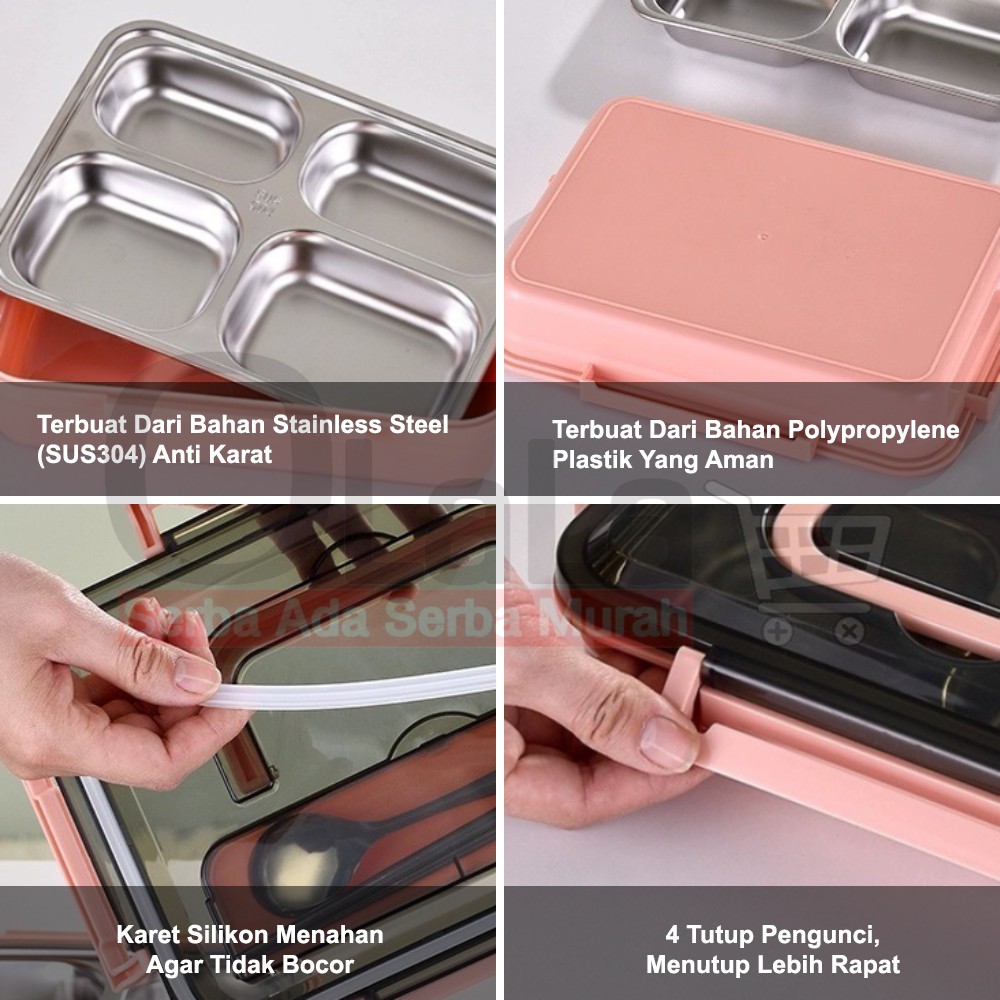 Kotak makan Stainless tempat makan PQ-8308