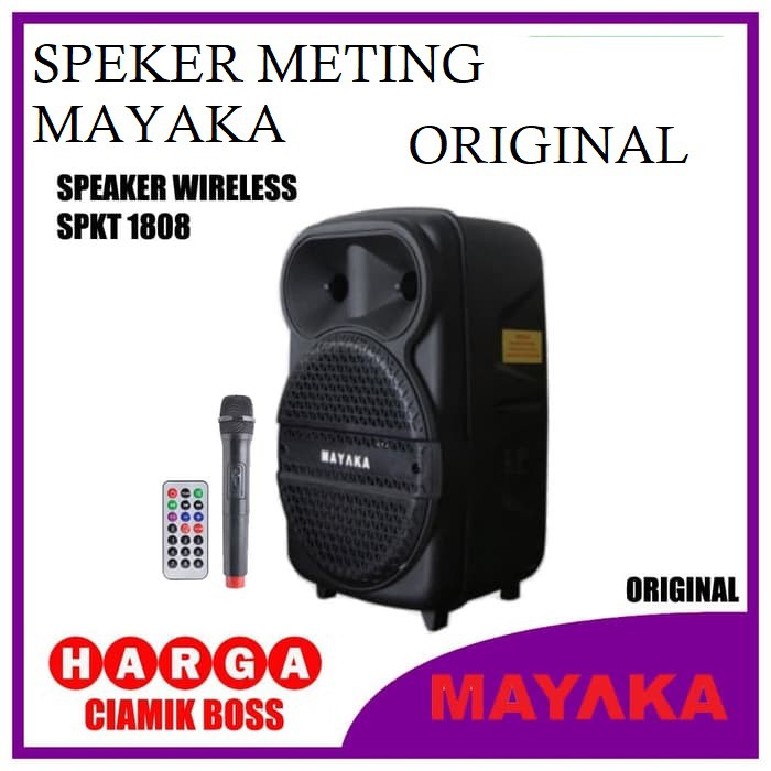 Portable Wireless Meeting Ampli Mayaka SPKT-1808EAD | Speaker trolley