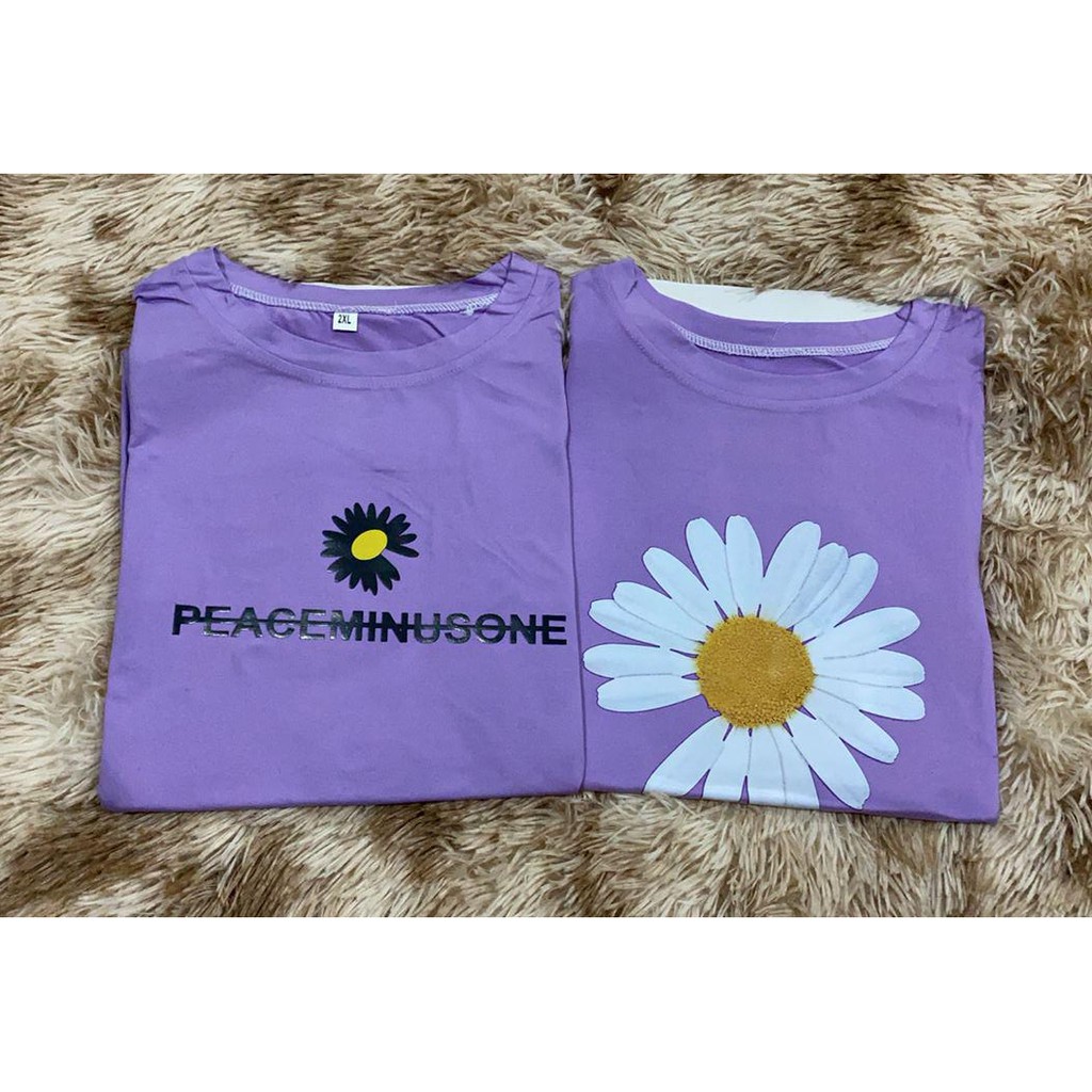 Oversize Tee Tshirt Model Longgar Untuk Wanita Motif Peaceminuson