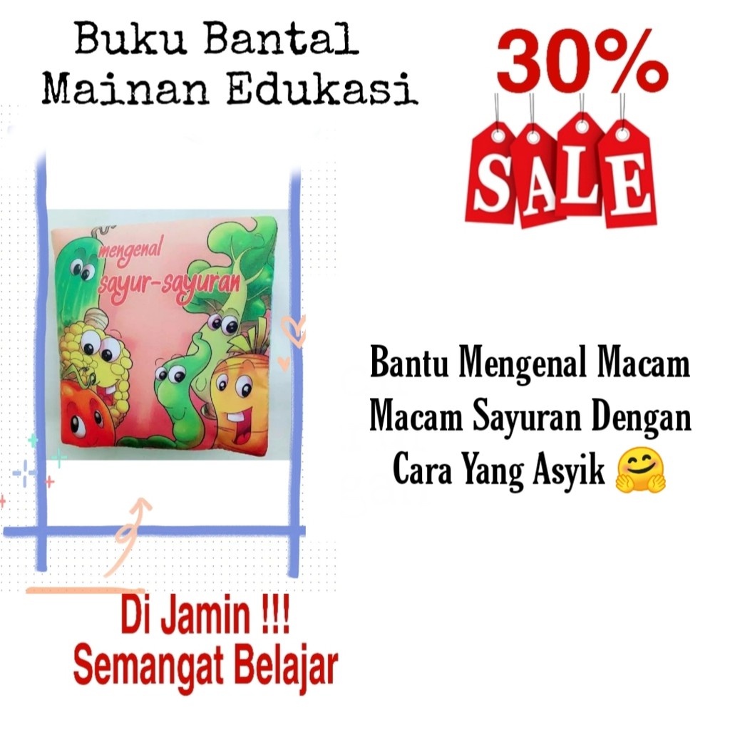  Buku  Bantal Mainan Anak  Bayi Balita Cewek Cowok Perempuan 