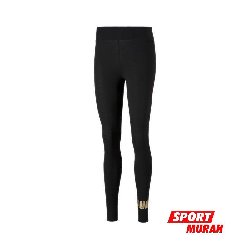 puma leggings black and gold