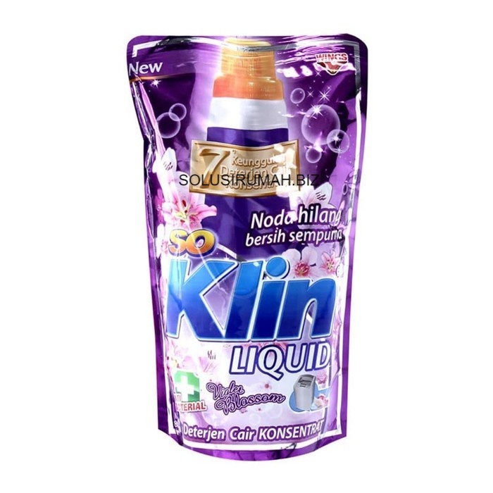 Soklin Liquid Deterjen Cair Violet Blossom Refill 750ml 750 SO KLIN