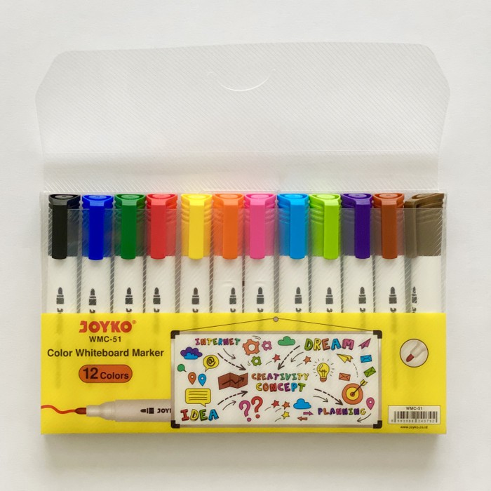 

mdn Color Whiteboard Marker Spidol Papan Tulis WMC-51 Joyko / Spidol Papan Tulis Set
